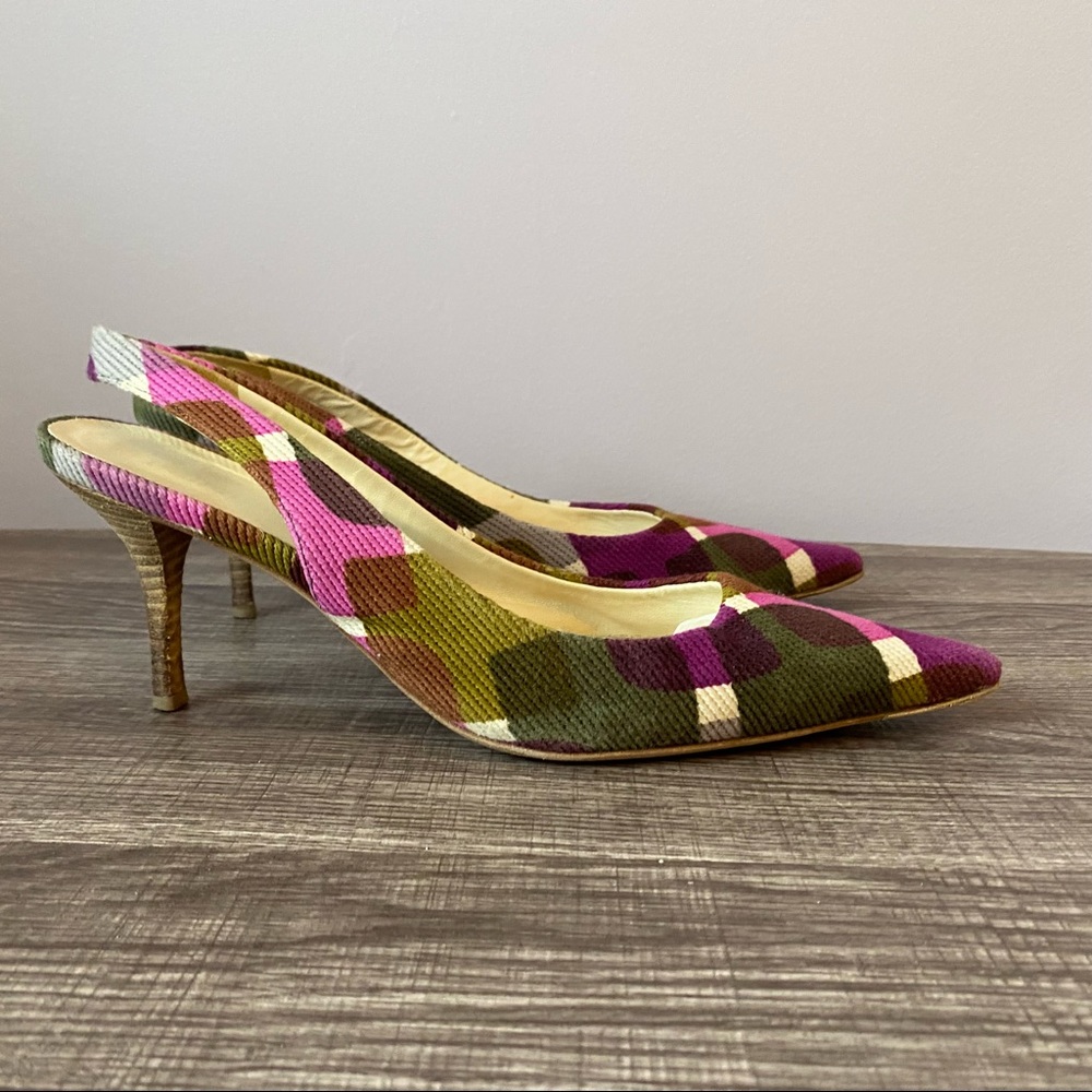 Miu Miu Heels in Pink & Green